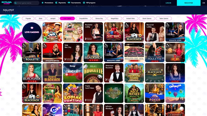 hotline-casino live screenshot