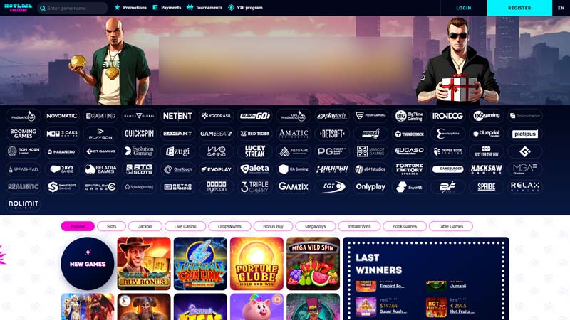 hotline-casino lobby screenshot