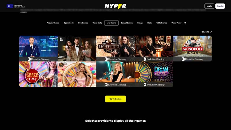 Thumbnail hyper-casino live