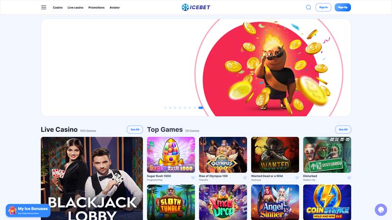 icebet lobby screenshot
