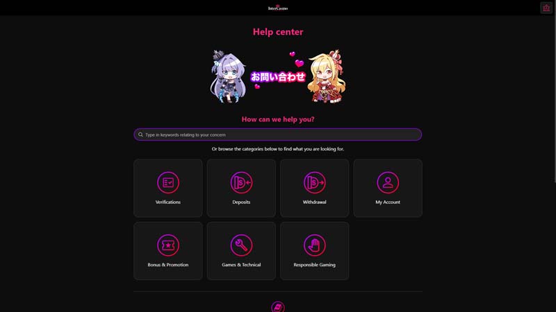 Thumbnail intercasino support