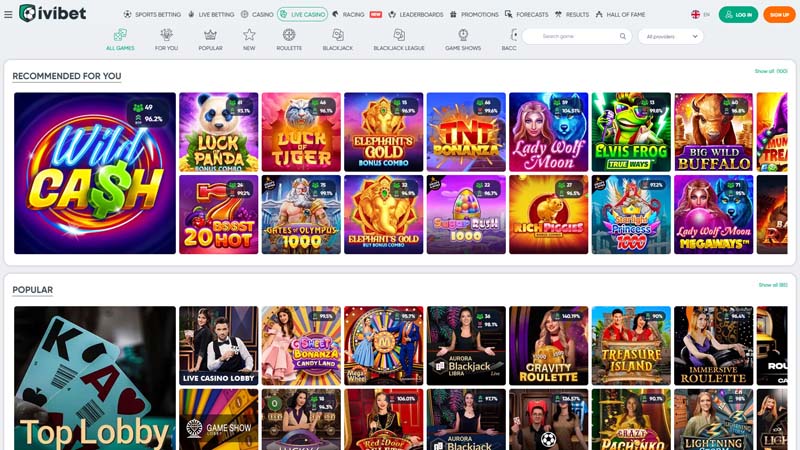 ivibet live screenshot