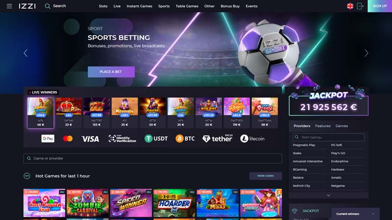 izzi lobby screenshot