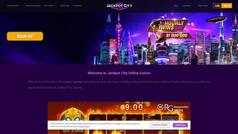 jackpot-city-casino lobby screenshot