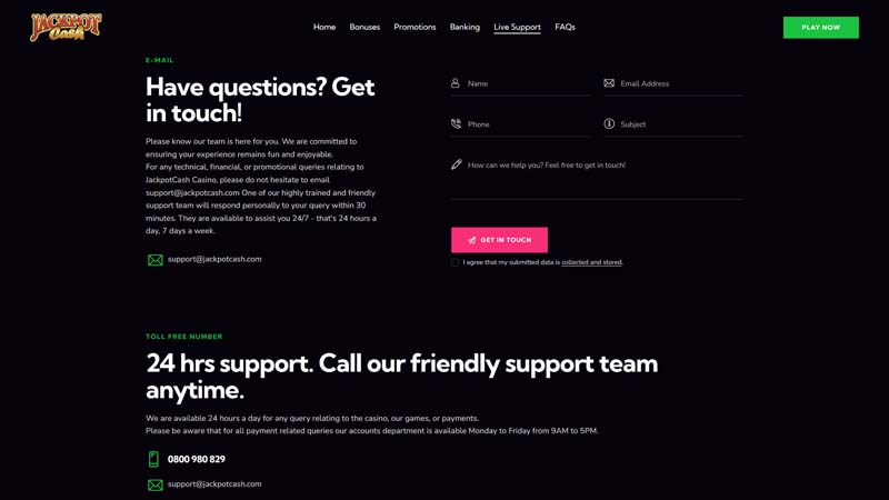 Thumbnail jackpotcash support