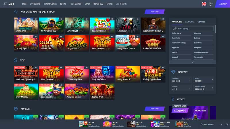 jet-casino slots screenshot