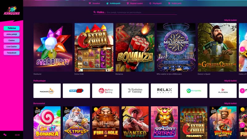 kanuuna slots screenshot