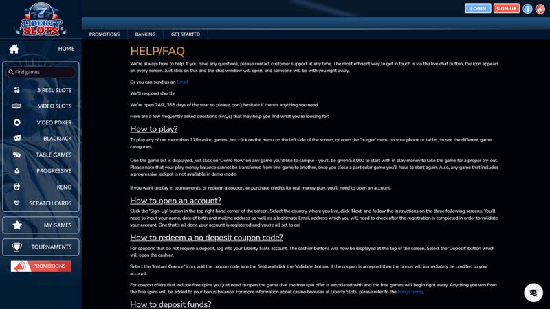 Thumbnail liberty-slots-casino support