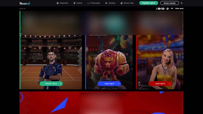 Thumbnail librabet-casino lobby