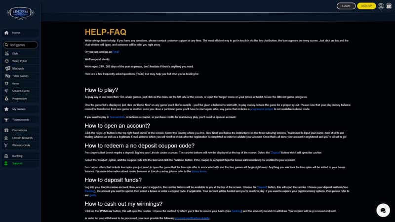 Thumbnail lincoln-casino support