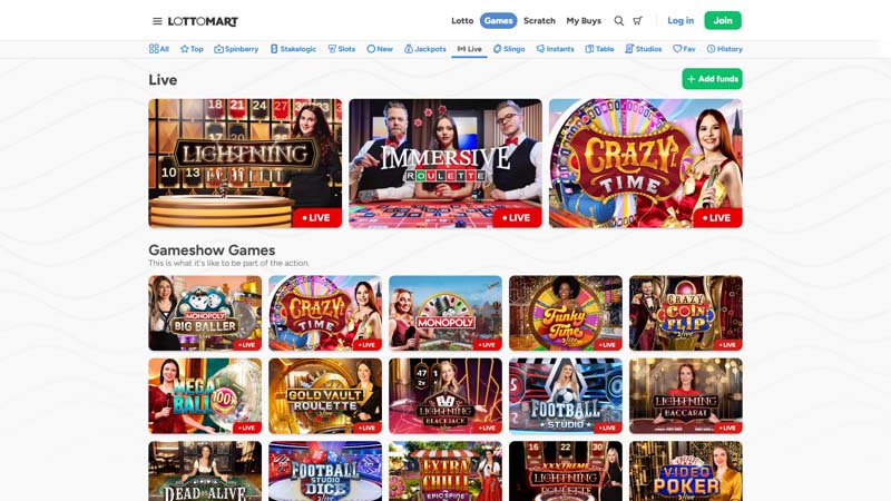 lottomart live screenshot