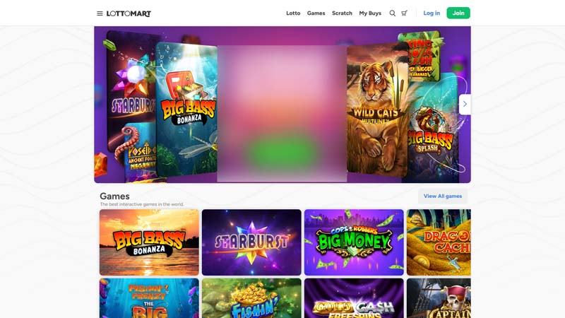 lottomart lobby screenshot