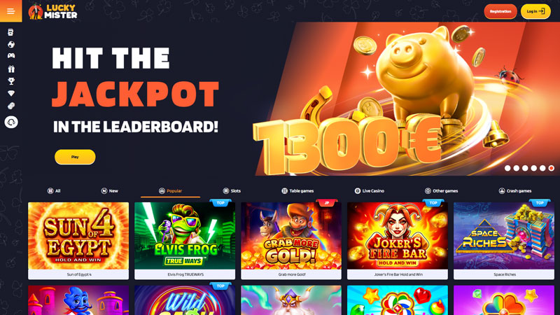 lucky-mister lobby screenshot