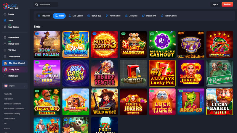 Thumbnail luckyhunter slots