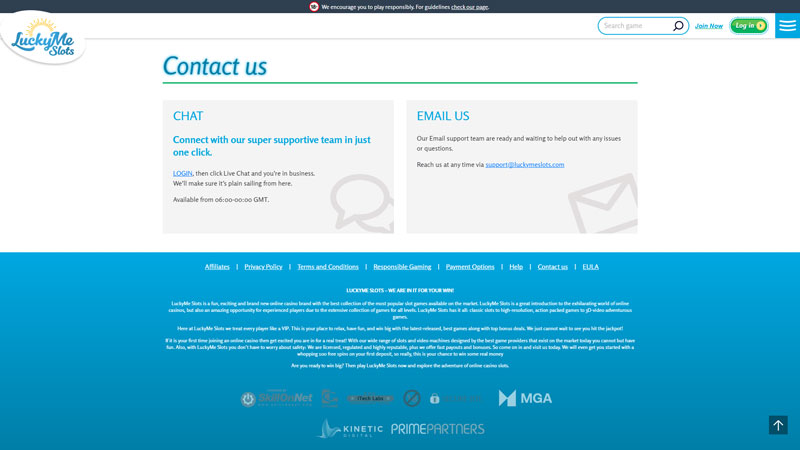 Thumbnail luckyme-slots support