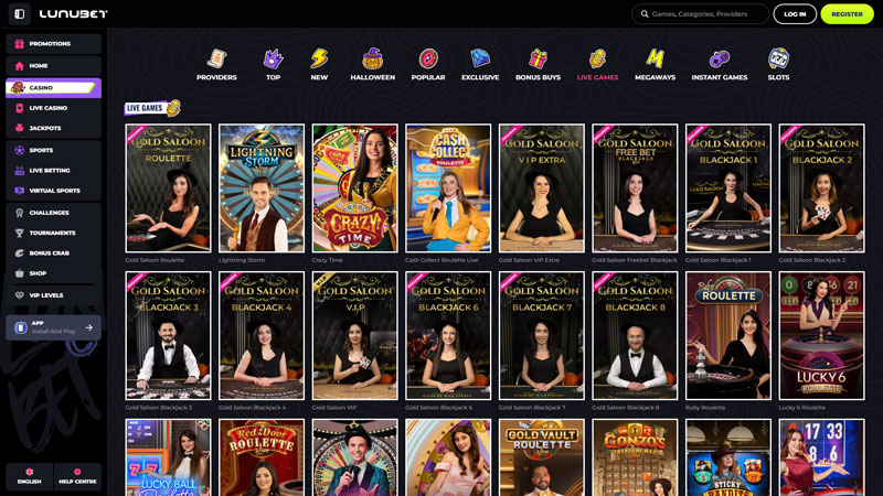 lunubet live screenshot
