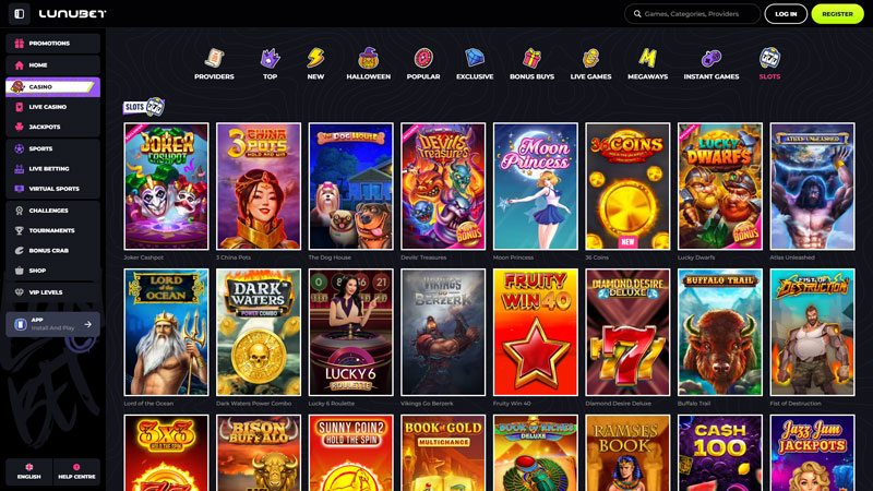 lunubet slots screenshot