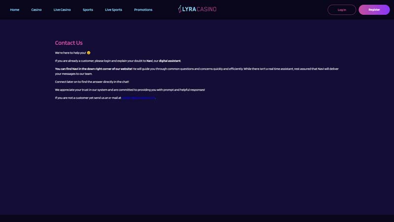 Thumbnail lyracasino support