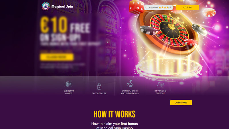 magical-spin lobby screenshot