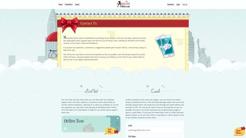 Thumbnail manhattan-slots-casino support