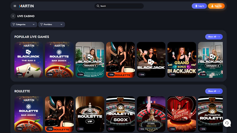 martin live screenshot