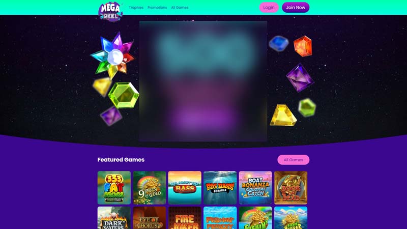 mega-reel-casino lobby screenshot