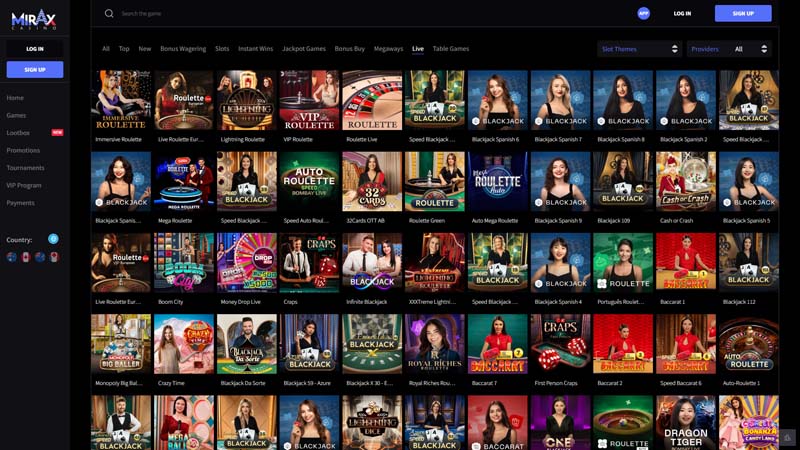 mirax live screenshot