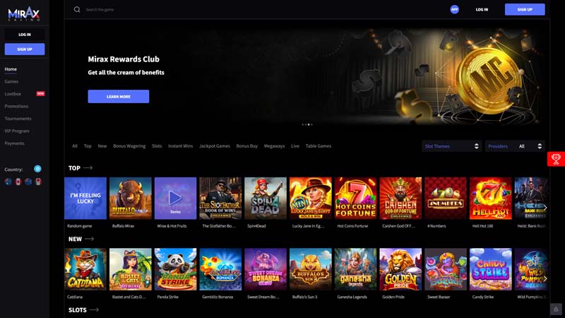 mirax lobby screenshot