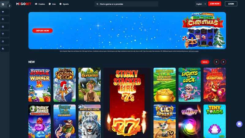 mogobet lobby screenshot