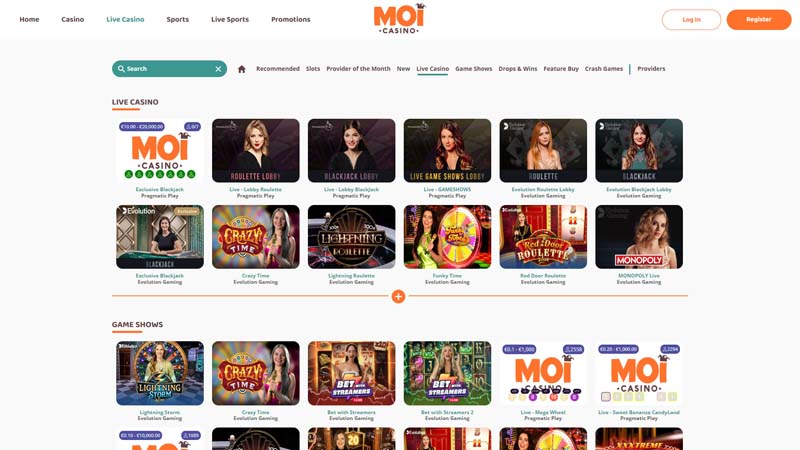 moi-casino live screenshot