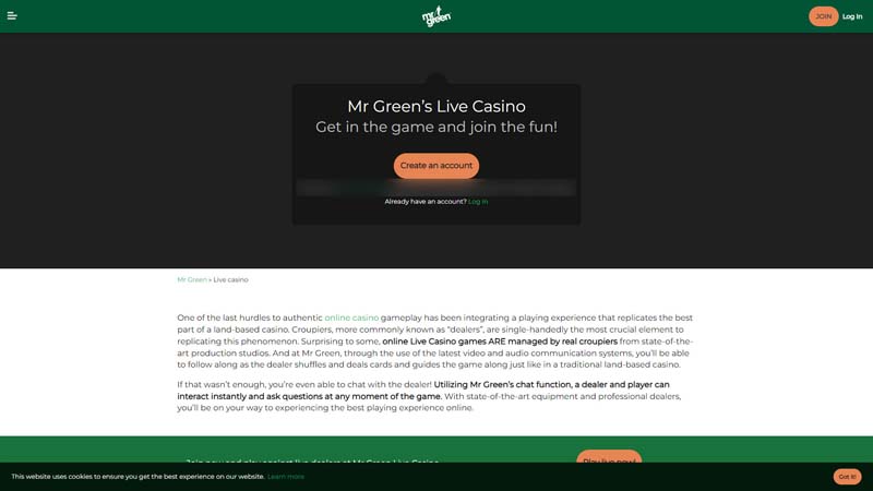 Thumbnail mr-green-casino live