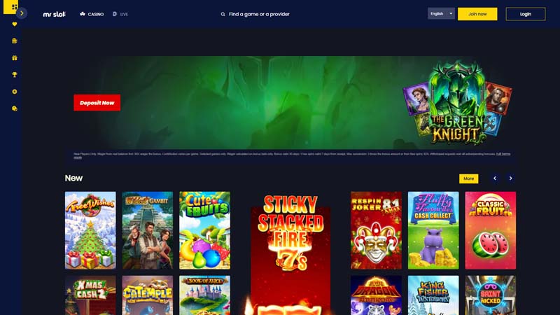 mr-slot-casino lobby screenshot