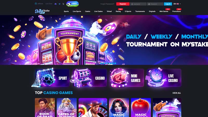 mystake lobby screenshot