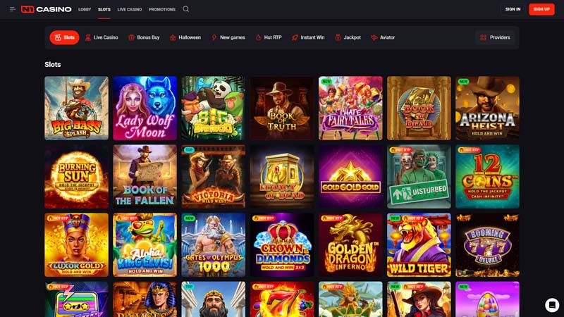 n1-casino slots screenshot
