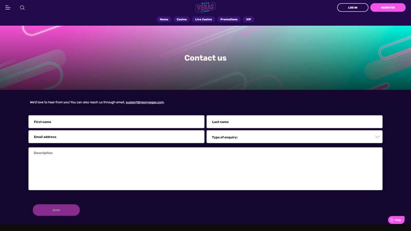 Thumbnail neon-vegas support