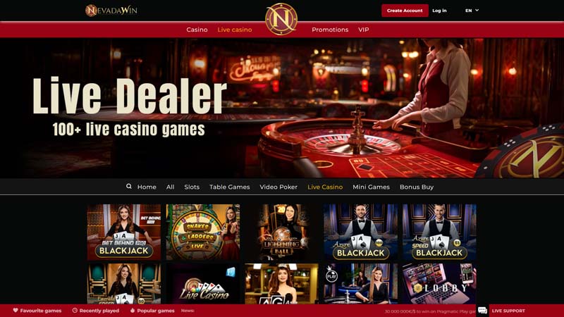 nevada-win live screenshot