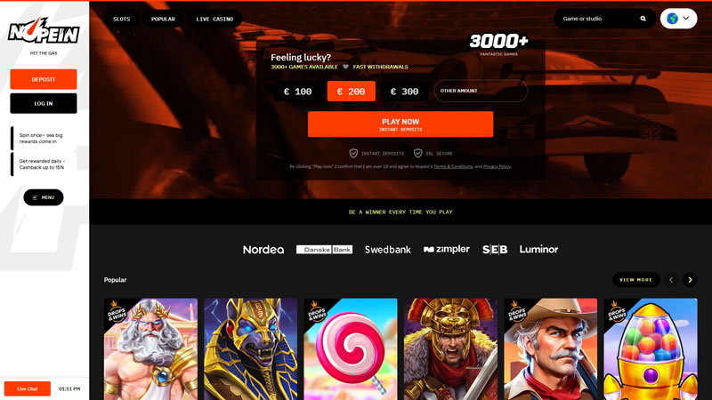 nopein lobby screenshot