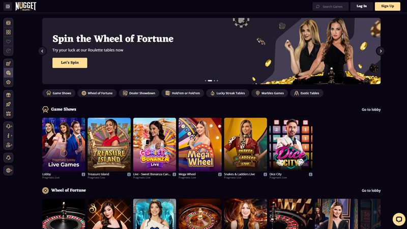 nuggetslots live screenshot