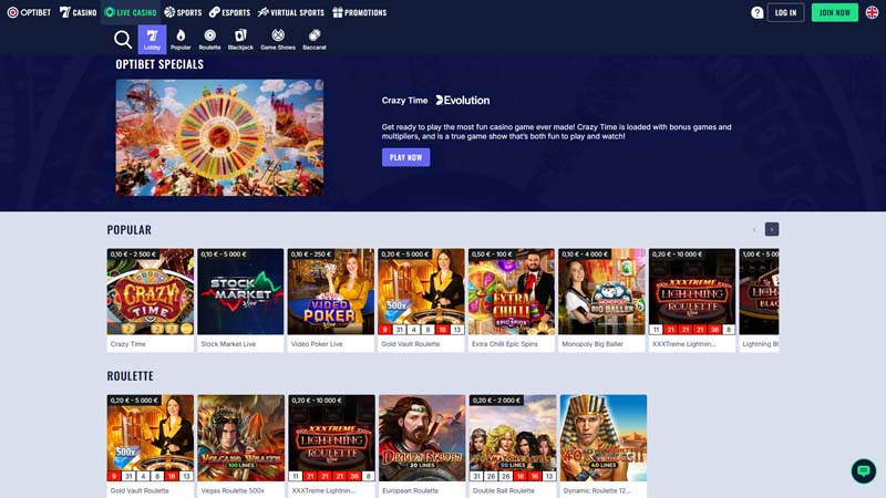 Thumbnail optibet-casino live