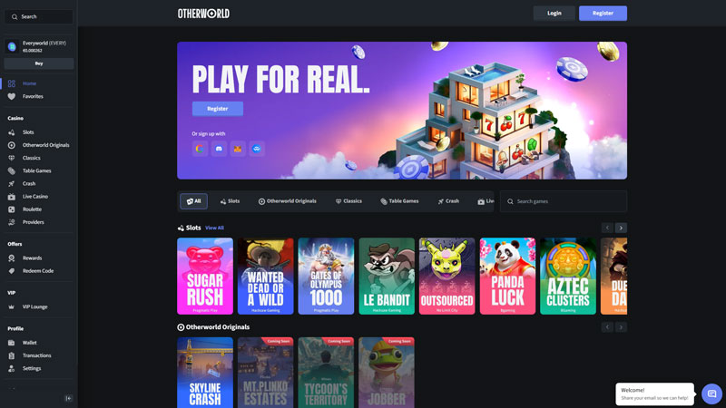 otherworld lobby screenshot