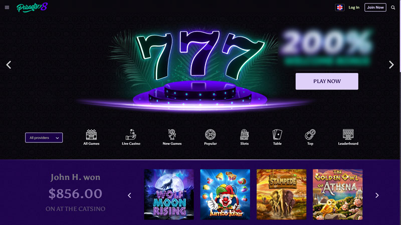 paradise-8 lobby screenshot