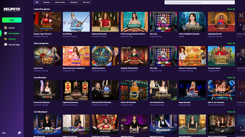 Thumbnail pelipeto live