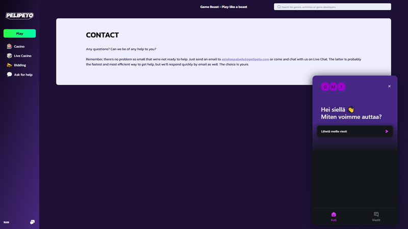 Thumbnail pelipeto support