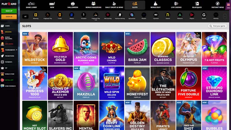 play-amo-casino slots screenshot