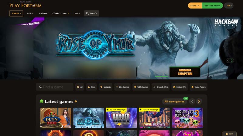 Thumbnail play-fortuna-casino lobby