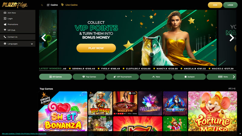 plazaplay lobby screenshot