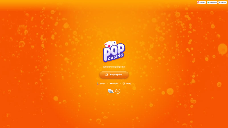 pop-casino lobby screenshot