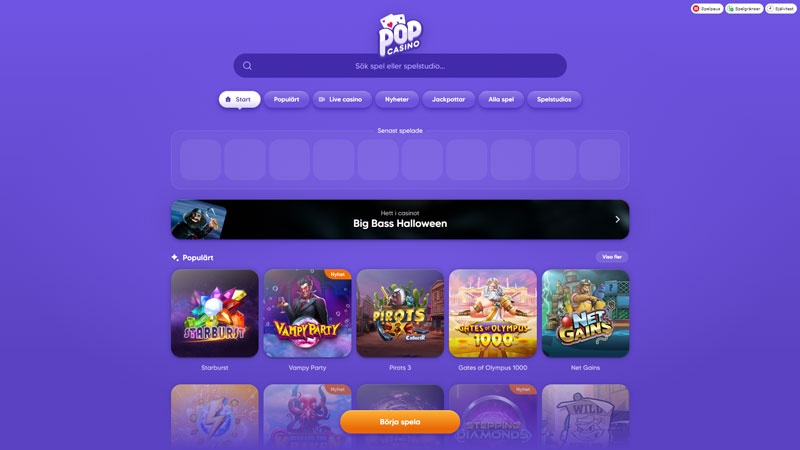 pop-casino slots screenshot