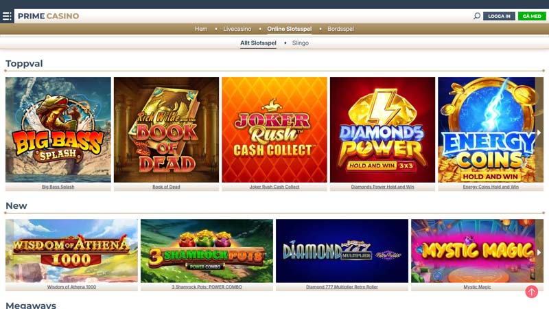 prime-casino slots screenshot