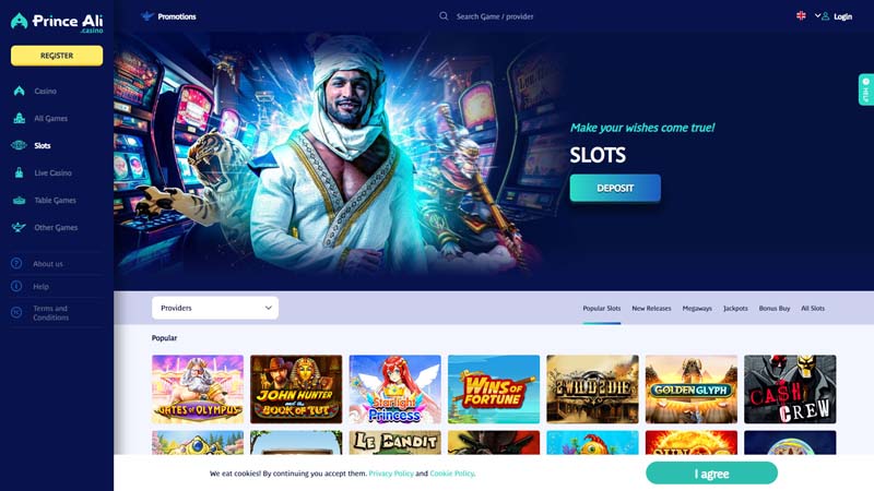 prince-ali slots screenshot